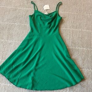 See You Monday Emerald Green Mini Dress